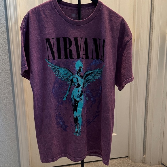 NIRVANA Distressed Maroon Tee In Utero XL NWOT - Picture 10 of 11